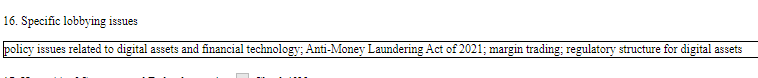 Coinbase lobbying