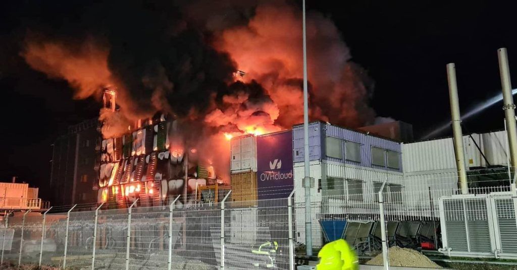 Пожар в дата-центре во Франции
