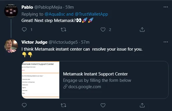 MetaMask scammers