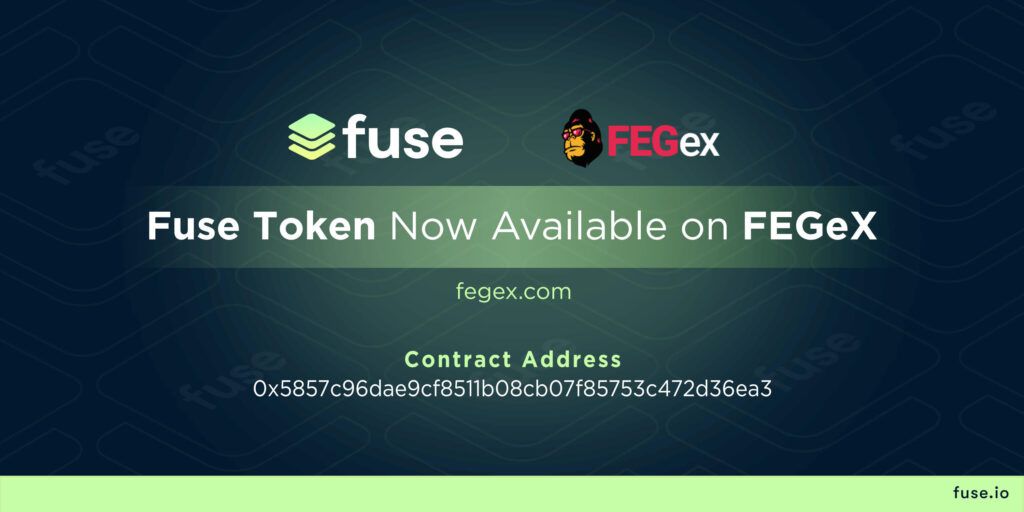 Fuse Network объявляет о листинге DEX на FEGex