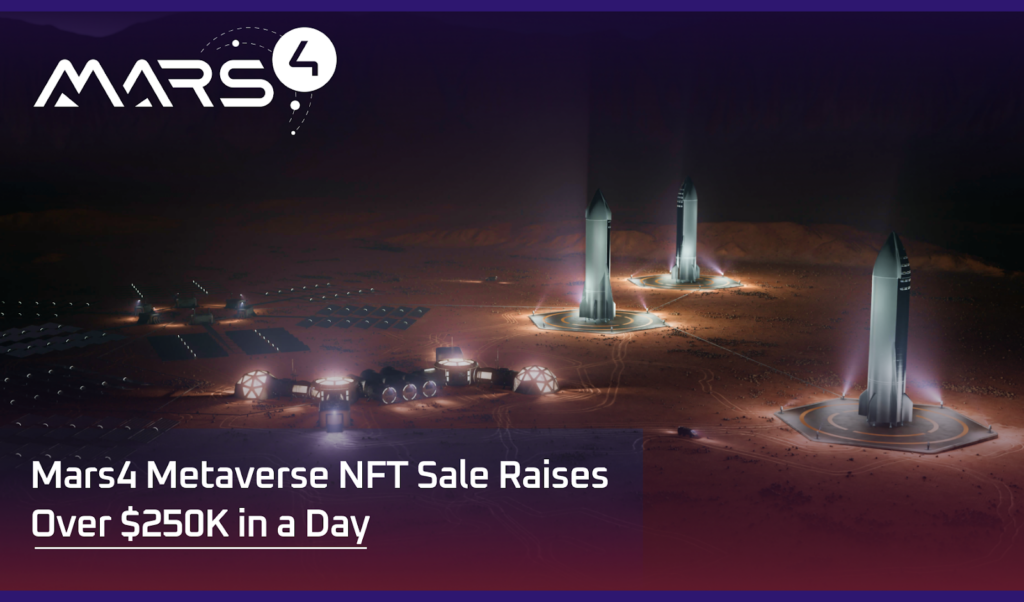 Продажи NFT от метавселенной Mars 4 приносят более $250 тыс. в день