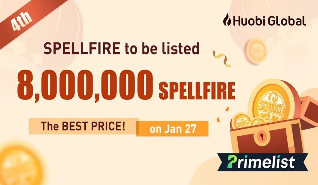 Spellfire появится на Huobi Primelist 27 января 2022 года