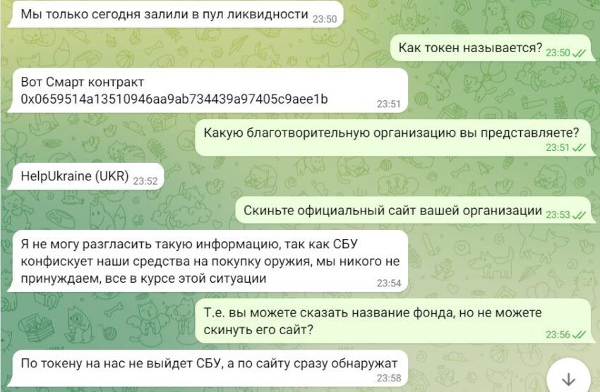 С кем переписывается в тг