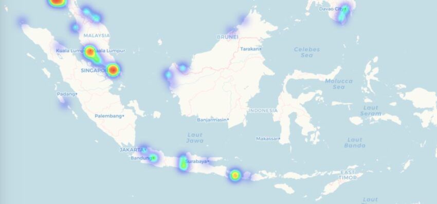 Индонезия на Coinmap