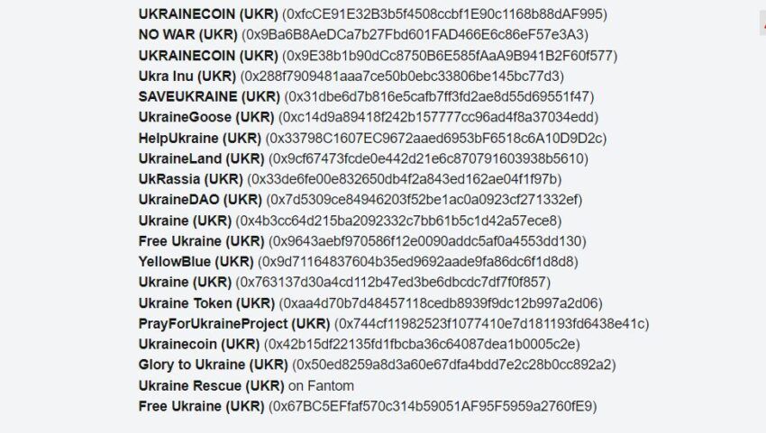 Смарт-контракты проектов мошенников