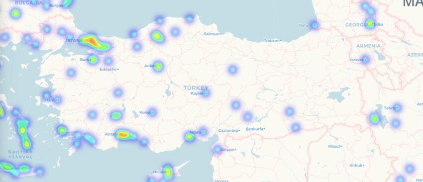 Турция на Coinmap