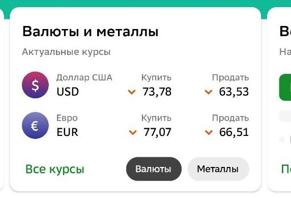 Мобильное приложение «Сбера»