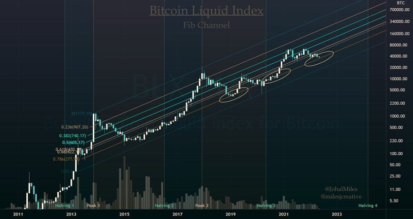 Биткоин в уровнях Фибоначчи