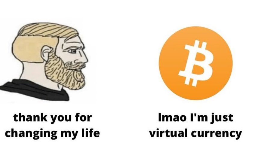 Мем про биткоин