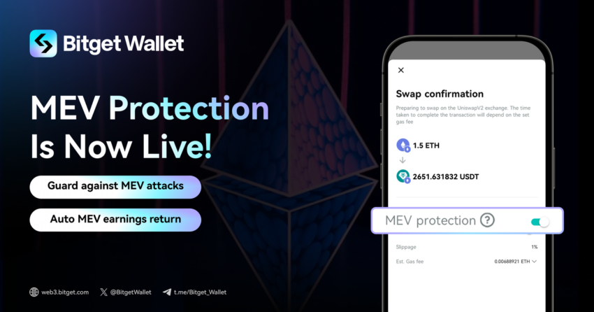 Bitget Wallet усиливает защиту MEV за счет интеграции Flashbots, обеспечивая превосходный опыт обмена внутри сети