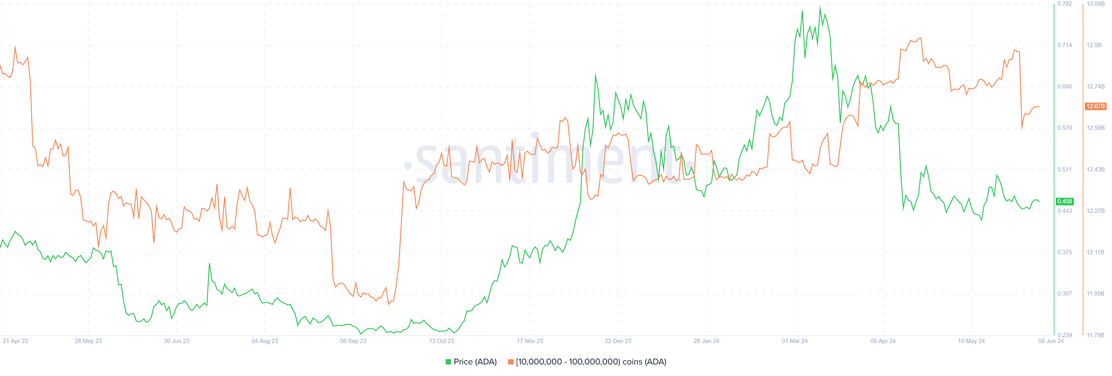 Cardano Whale Selling. 